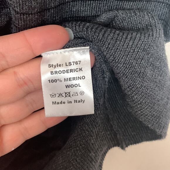 Robert Talbott mens large New merino wool sweater pullover gradient ombre stripe - Picture 7 of 9